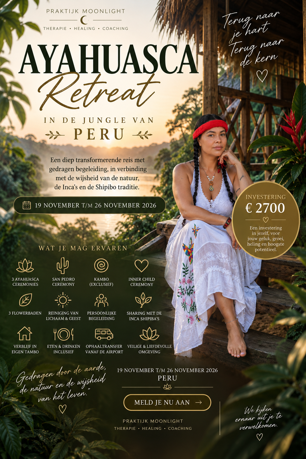 Flyer Ayahuasca Retreat in de Jungle - Peru